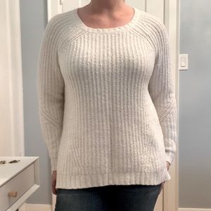 American Eagle Soft White Knit Sweater